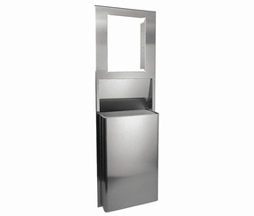 Custom Trash Can, Stainless Steel, 12 gal.