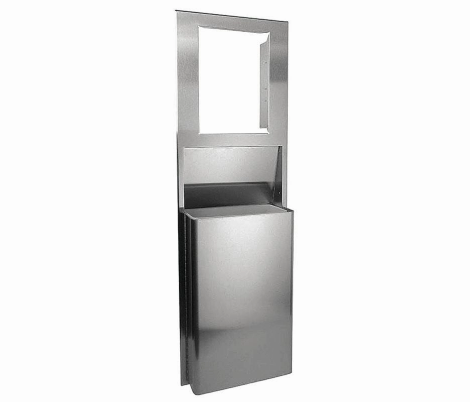 Custom Trash Can, Stainless Steel, 12 gal.