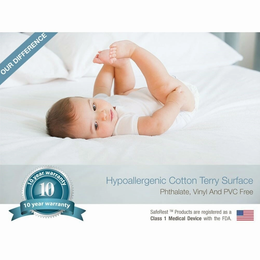 Daily Boutik Twin size Waterproof Mattress Protector - FDA Class 1 Medical Device