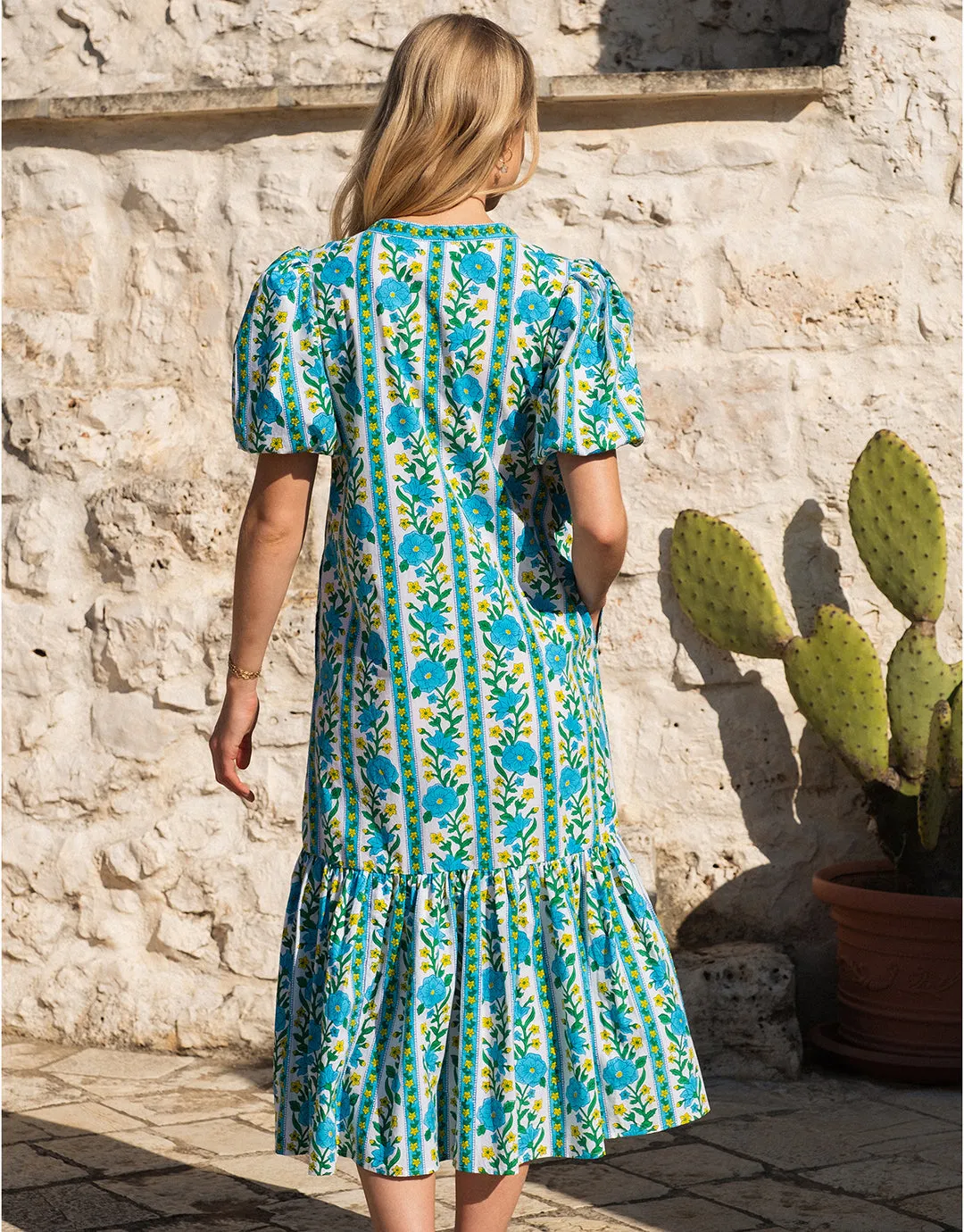 Daisy Dress - Hibiscus Border