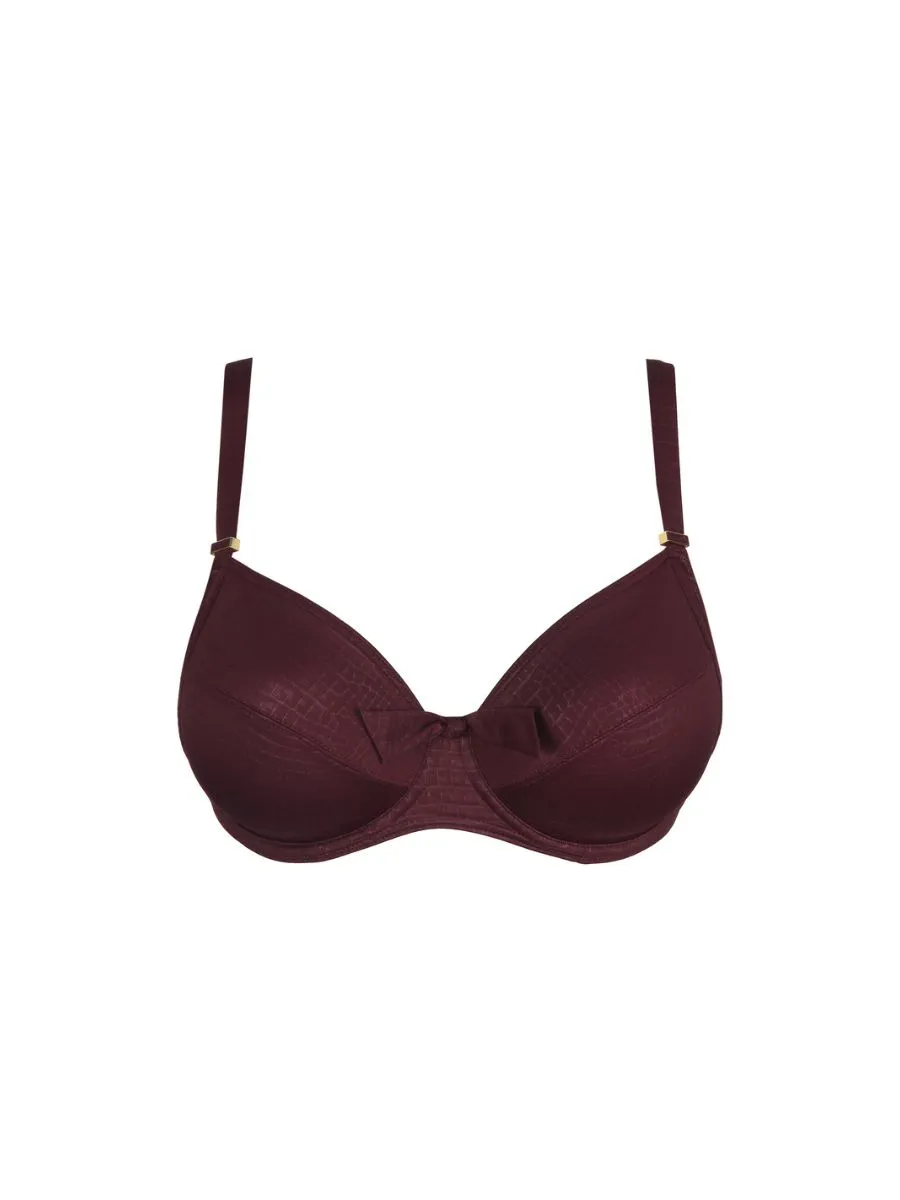 Dalyan Full Cup Bikini Top - Wine