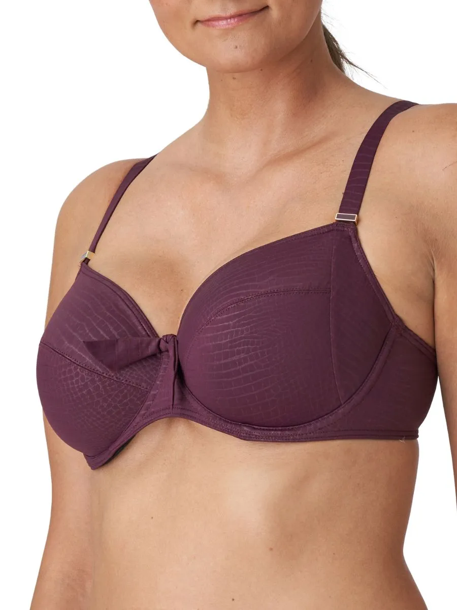 Dalyan Full Cup Bikini Top - Wine