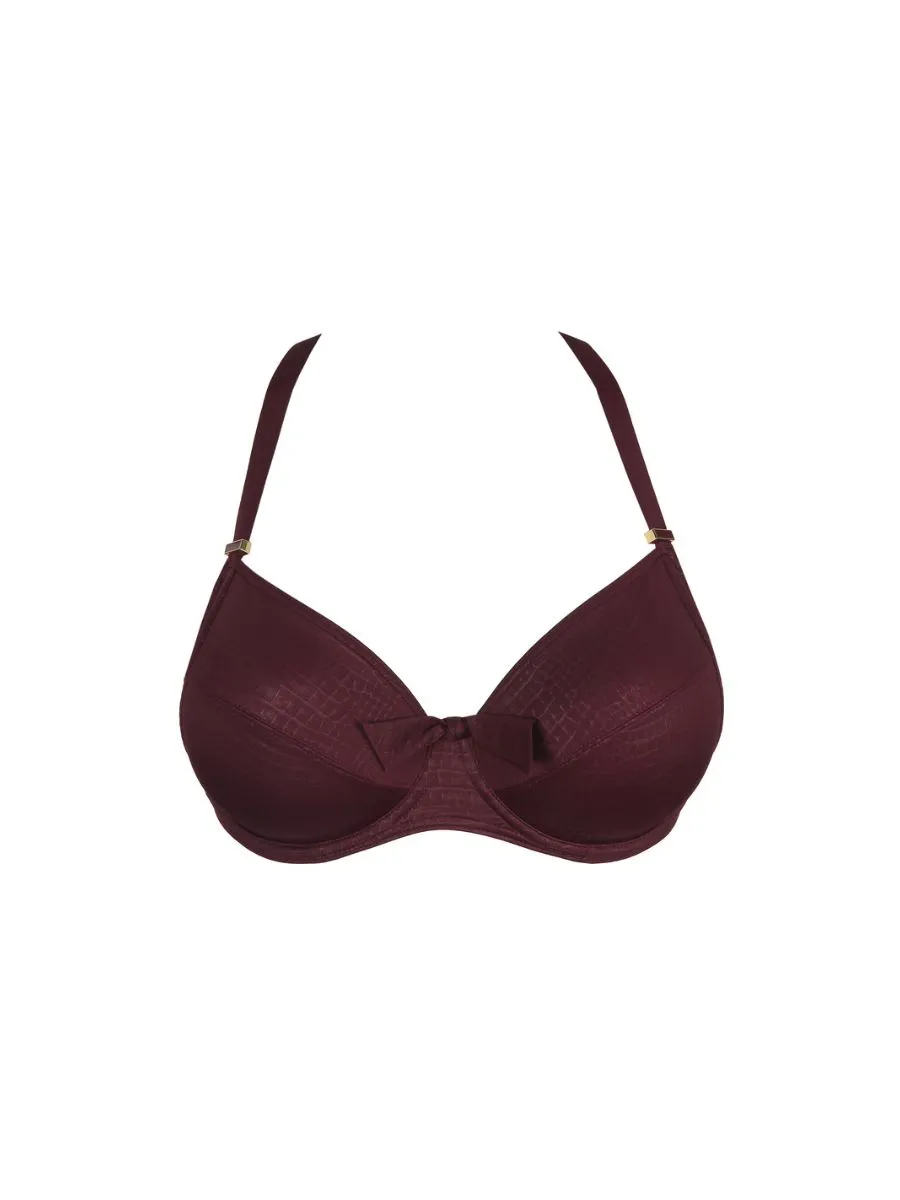 Dalyan Full Cup Bikini Top - Wine