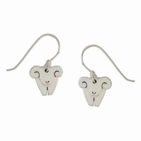Dancing Ram Sterling Silver Earrings