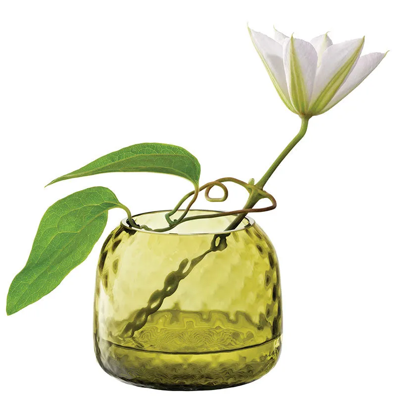 Dapple Tealight/Vase H7cm, Woodland Green