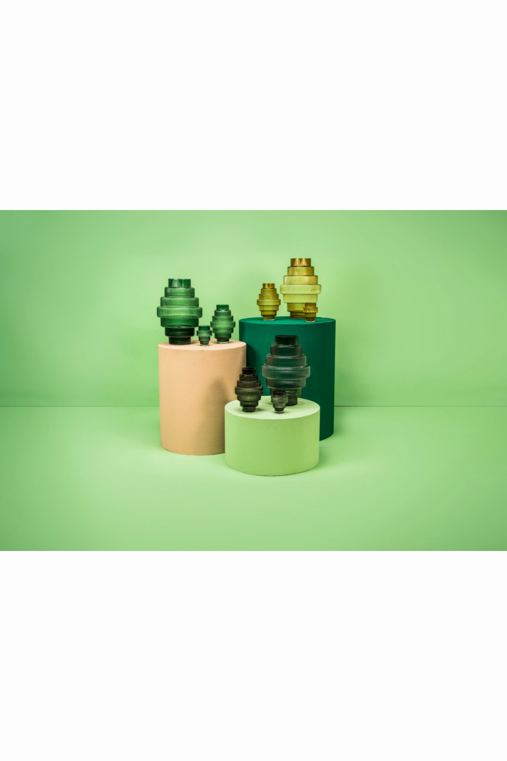 Dark Green Glass Vase S | Pols Potten Steps