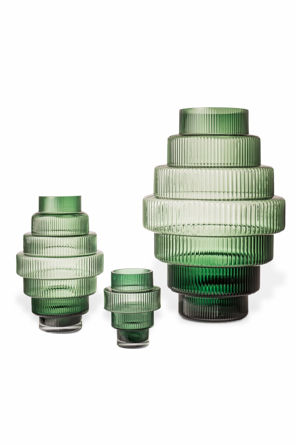 Dark Green Glass Vase S | Pols Potten Steps