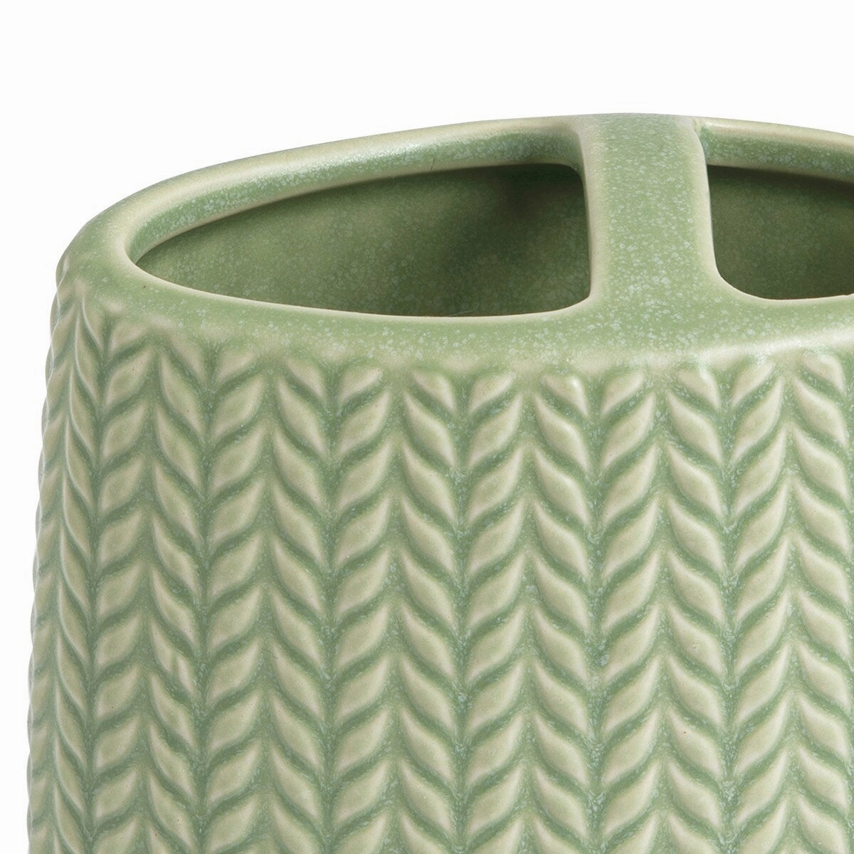 Dashi Ceramic Toothbrush Holder - Green - Toothbrush Holder