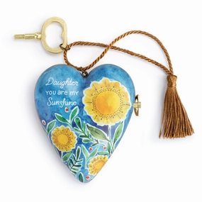 Daughter You Are My Sunshine Musical Art Heart Decorative Mirror,Home Decor Mirror