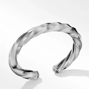 David Yurman Cable Edge Cuff Bracelet in Recycled Sterling Silver