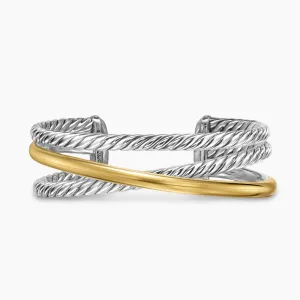 David Yurman Crossover Three Row Cuff Bracelet