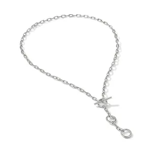 David Yurman DY Madison Three Ring Chain Necklace