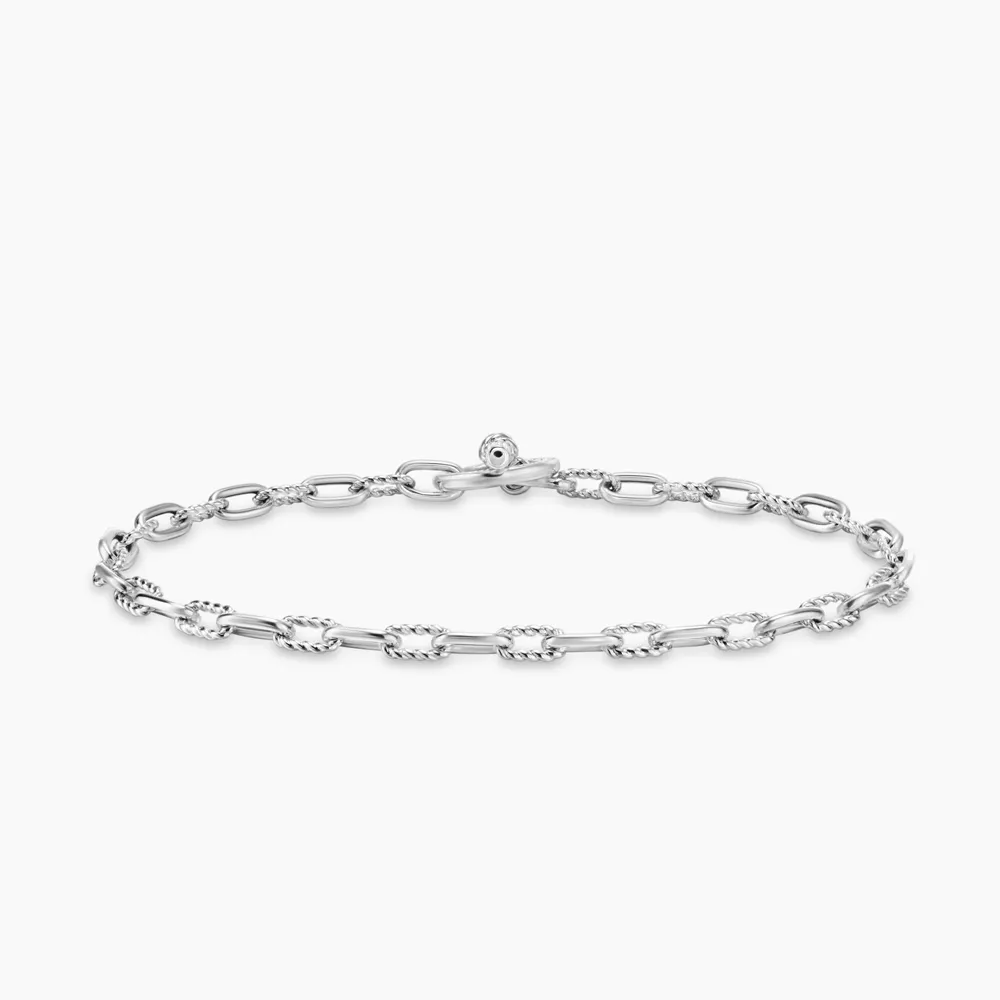 David Yurman Madison Pav Toggle Chain Bracelet