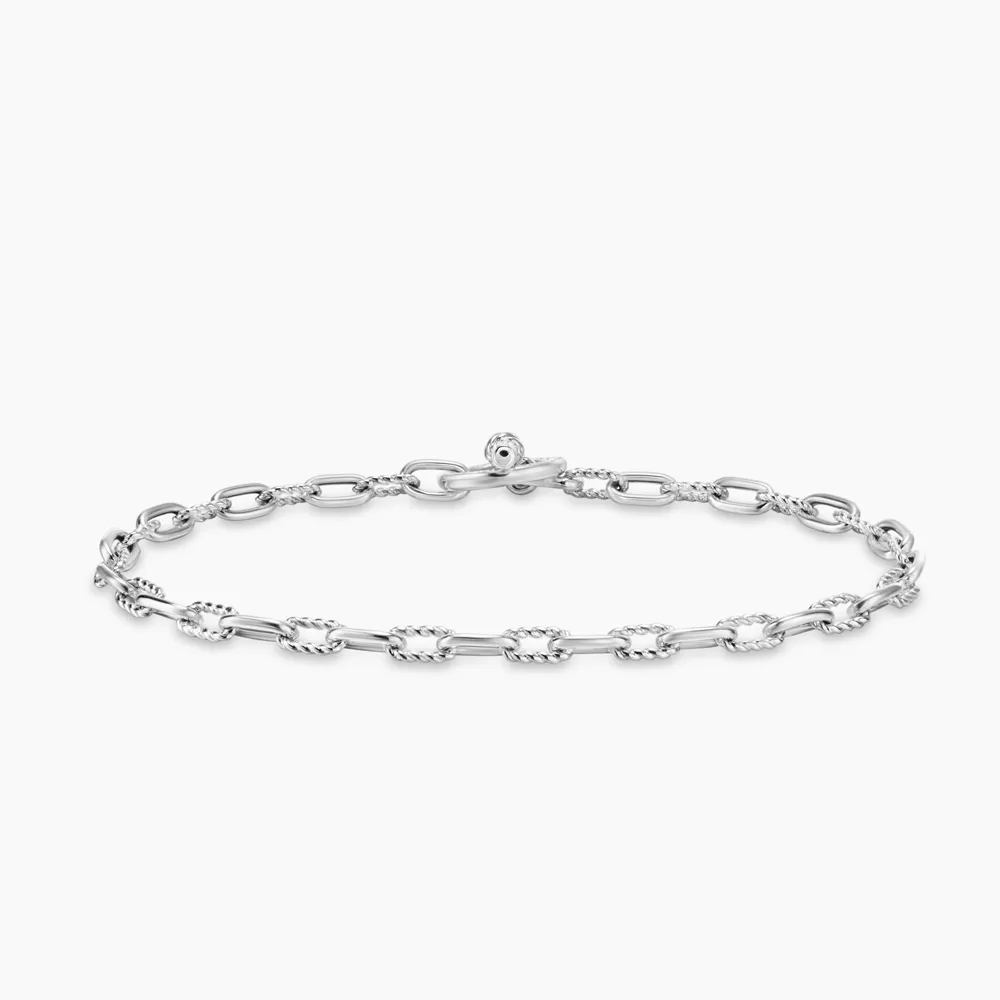 David Yurman Madison Pav Toggle Chain Bracelet