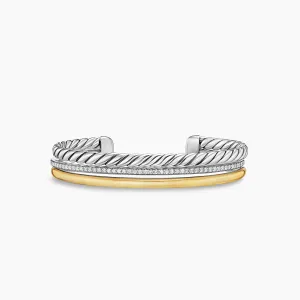 David Yurman Mercer  Three Row Cuff Bracelet