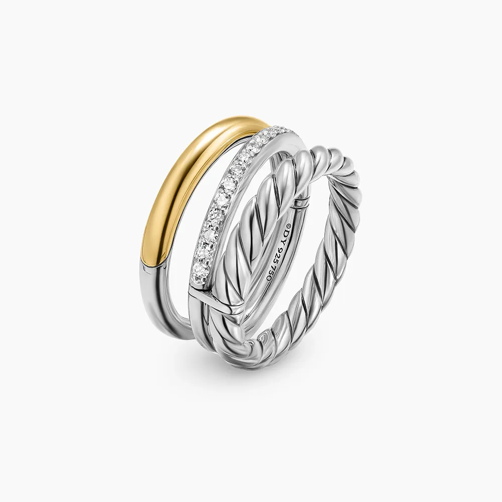 David Yurman Mercer Three Row Ring