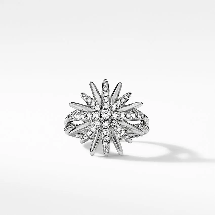 David Yurman Starburst Ring with Pav Diamonds