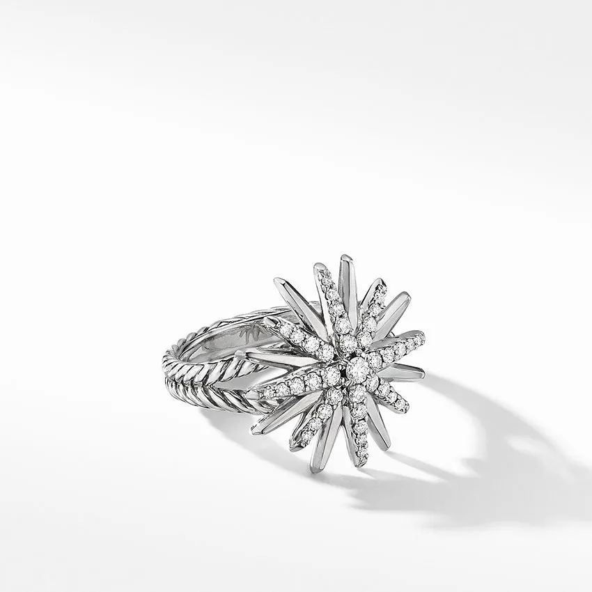 David Yurman Starburst Ring with Pav Diamonds