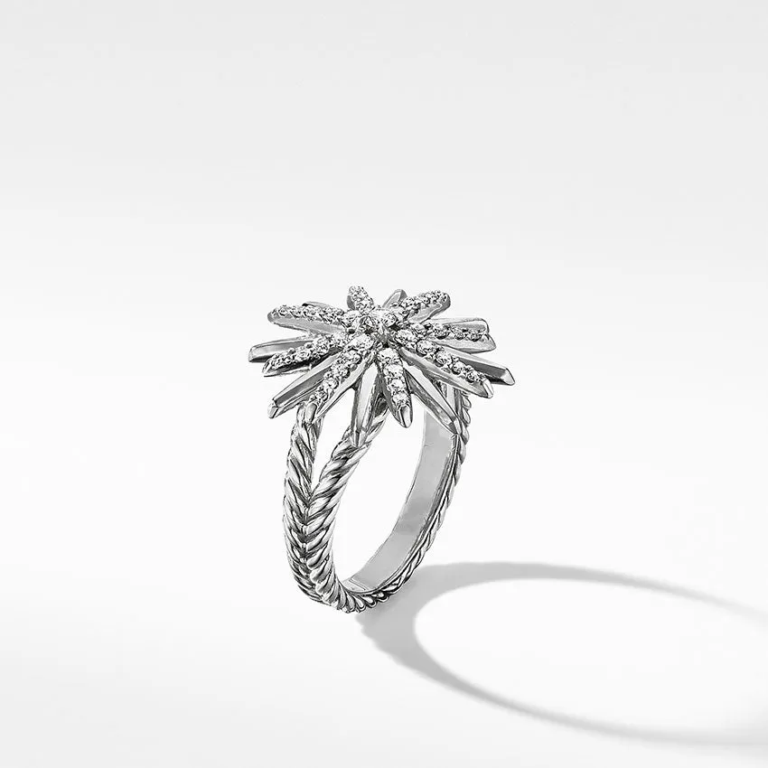 David Yurman Starburst Ring with Pav Diamonds