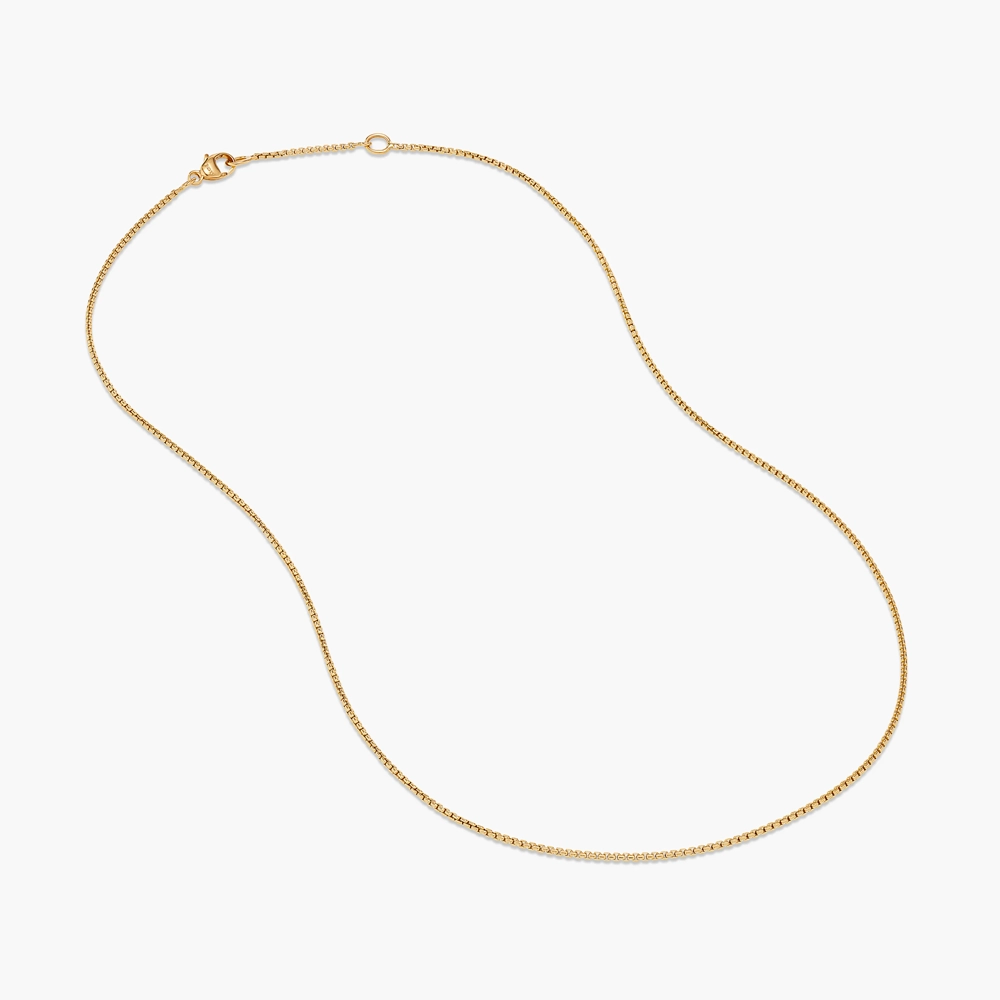 David Yurman Box Chain Necklace in 18ct Yellow Gold