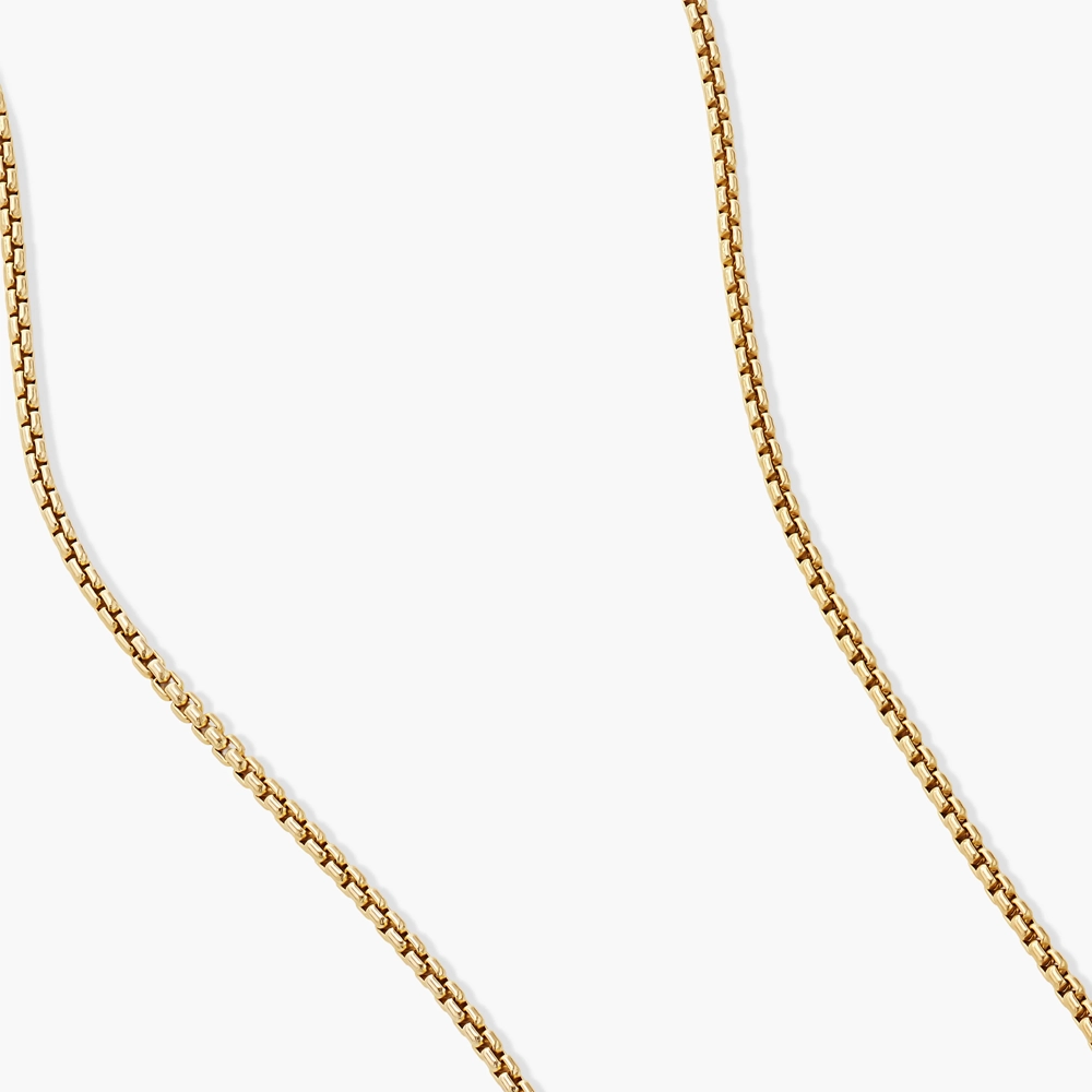 David Yurman Box Chain Necklace in 18ct Yellow Gold