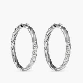 David Yurman Cable Edge Hoop Earrings