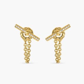 David Yurman DY Mercer Petite Toggle Chain Stud Earrings