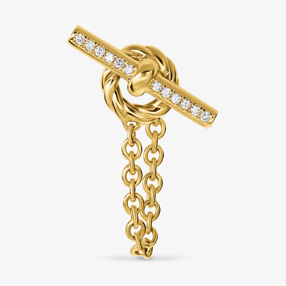David Yurman DY Mercer Petite Toggle Chain Stud Earrings