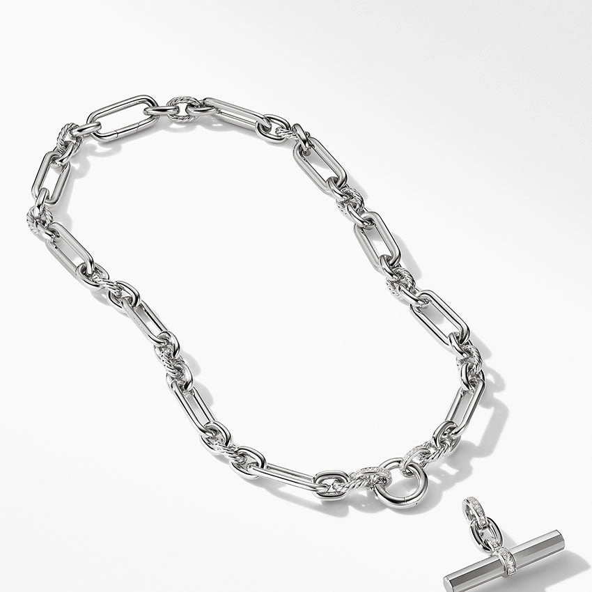 David Yurman Lexington Chain Necklace with Diamonds