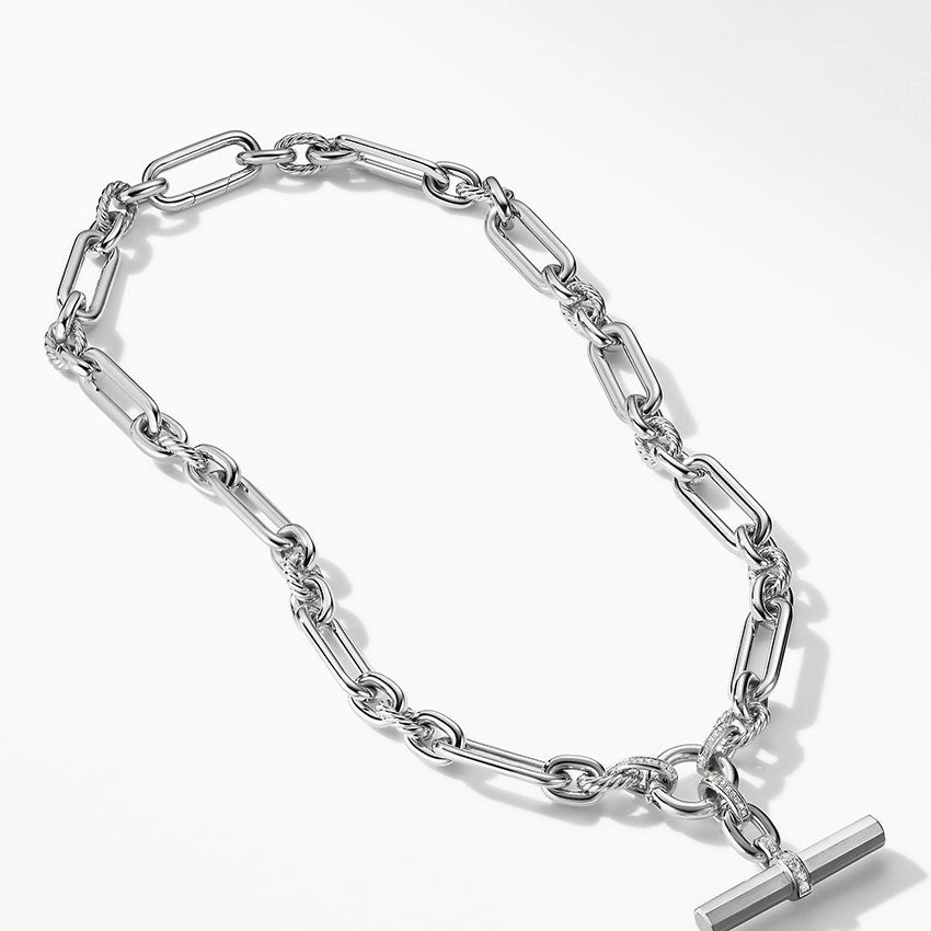 David Yurman Lexington Chain Necklace with Diamonds