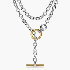 David Yurman Mercer Double Row Toggle Chain Necklace