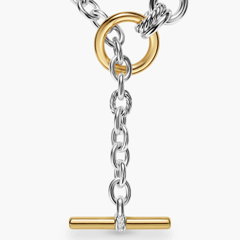 David Yurman Mercer Double Row Toggle Chain Necklace