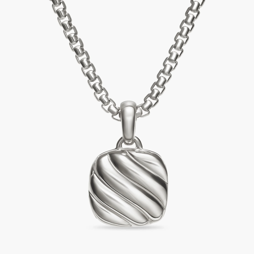 David Yurman Sculpted Cable Square Locket