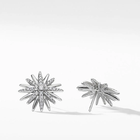 David Yurman Starburst Stud Earrings with Pav Diamonds