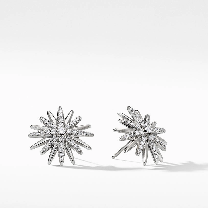 David Yurman Starburst Stud Earrings with Pav Diamonds