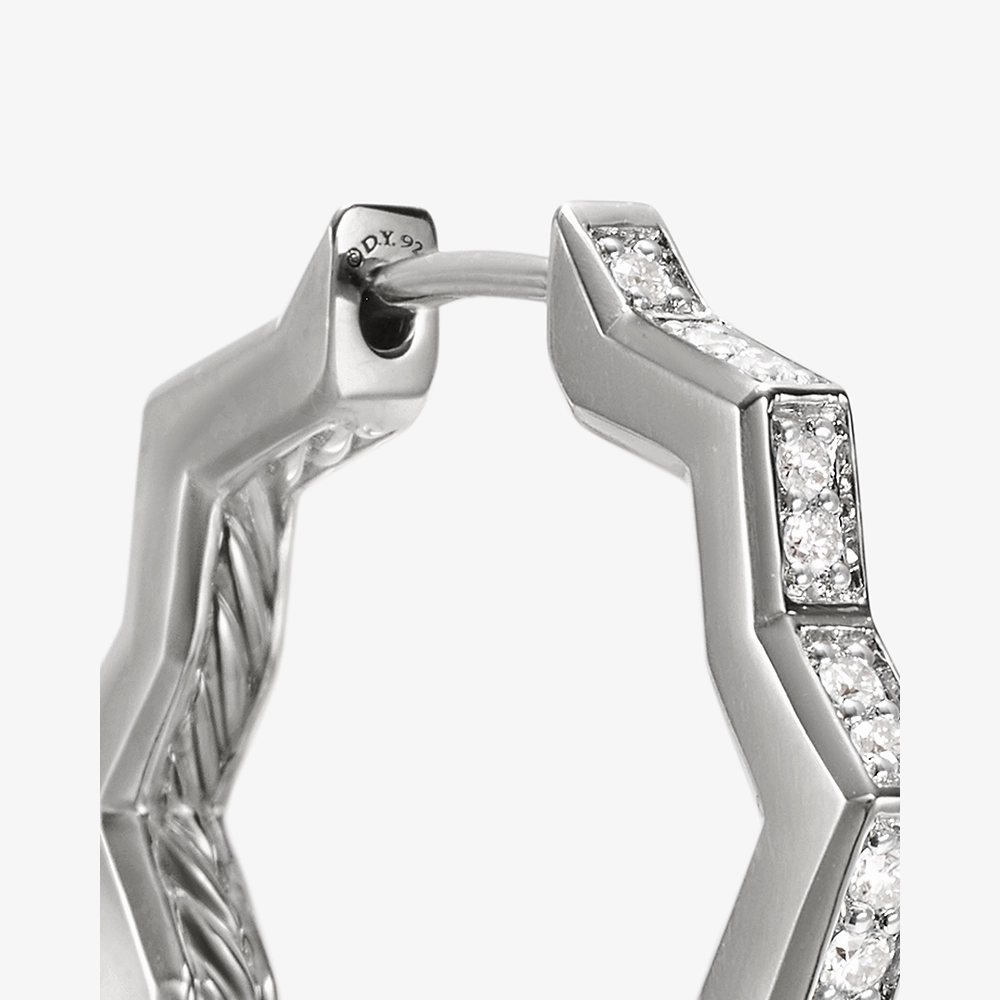 David Yurman Stax Zig Zag Hoop Earrings