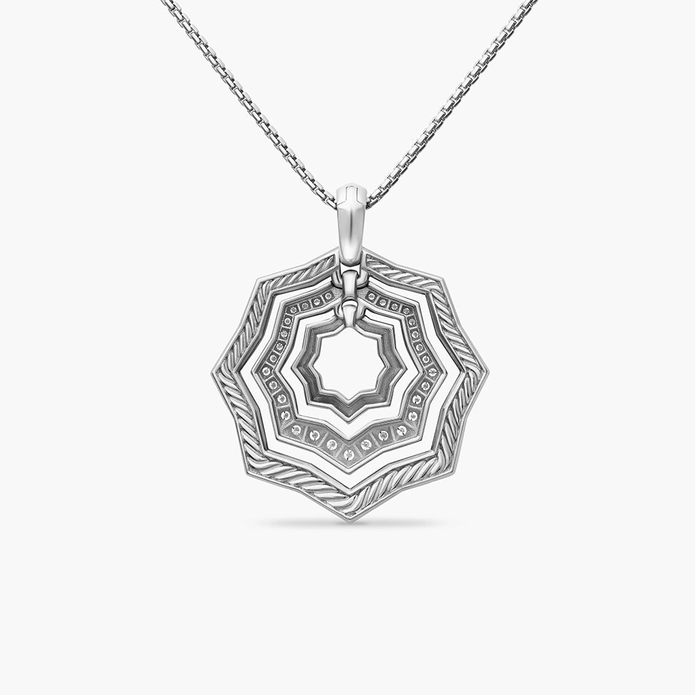 David Yurman Stax Zig Zag Pendant Necklace