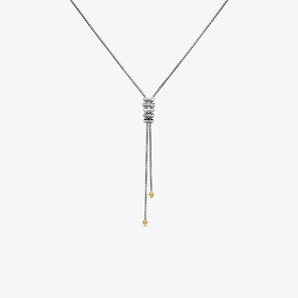 David Yurman Stax Zig Zag Y Necklace