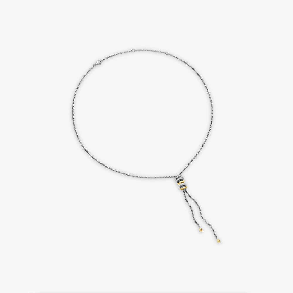 David Yurman Stax Zig Zag Y Necklace