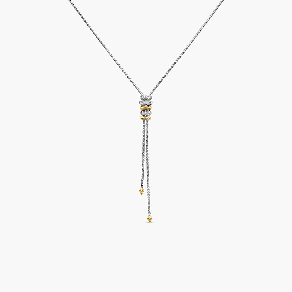 David Yurman Stax Zig Zag Y Necklace