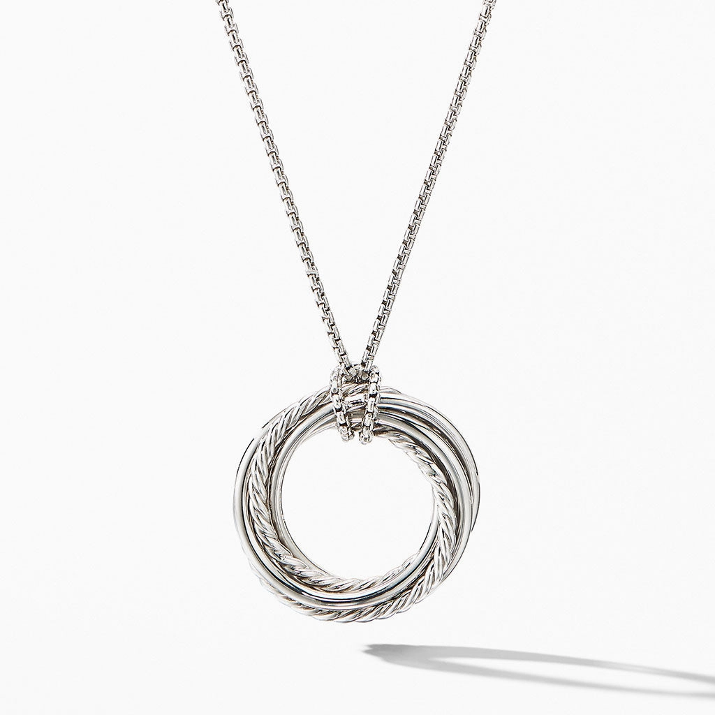 David Yurman The Crossover Collection Pendant Necklace with Diamonds