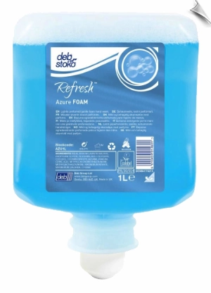 DEB Azure Foam 1litre Refresh Cartridge Shower Curtain,Bath Curtain