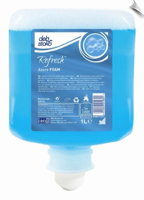 DEB Azure Foam 1litre Refresh Cartridge Shower Curtain,Bath Curtain