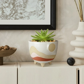 Desertscape Cachepot, Ceramic Vase,Ceramic Vase