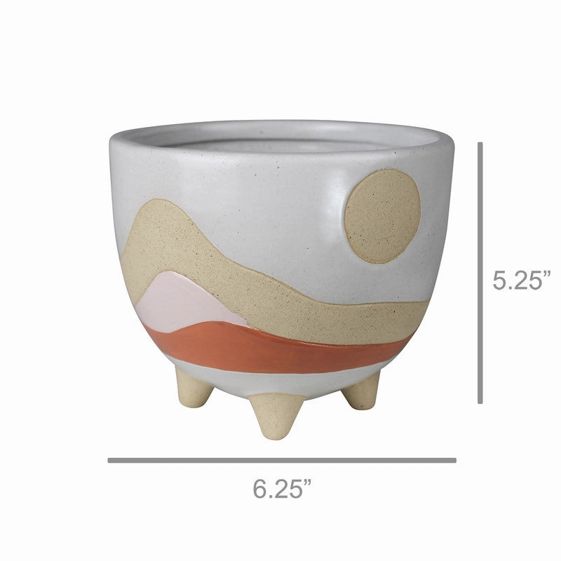 Desertscape Cachepot, Ceramic