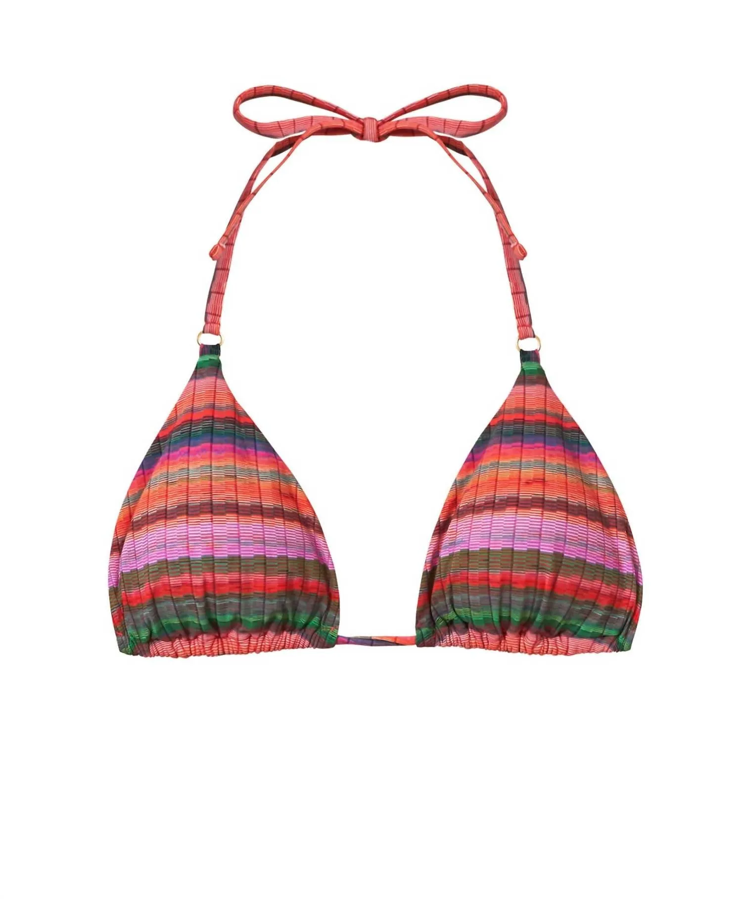 Detail Tri Top Bikini In Jetty Stripe