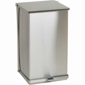 Detecto Stainless Steel Step-On Can, 100 Quart