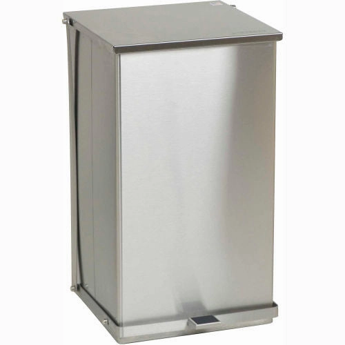 Detecto Stainless Steel Step-On Can, 100 Quart