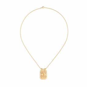 Diamond Evil Eye Scapular Pendant
