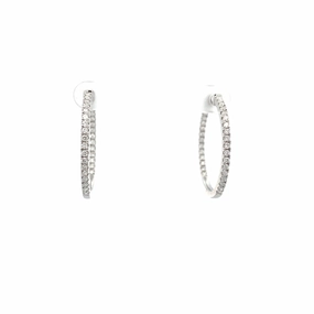 Diamond Hoop Earrings